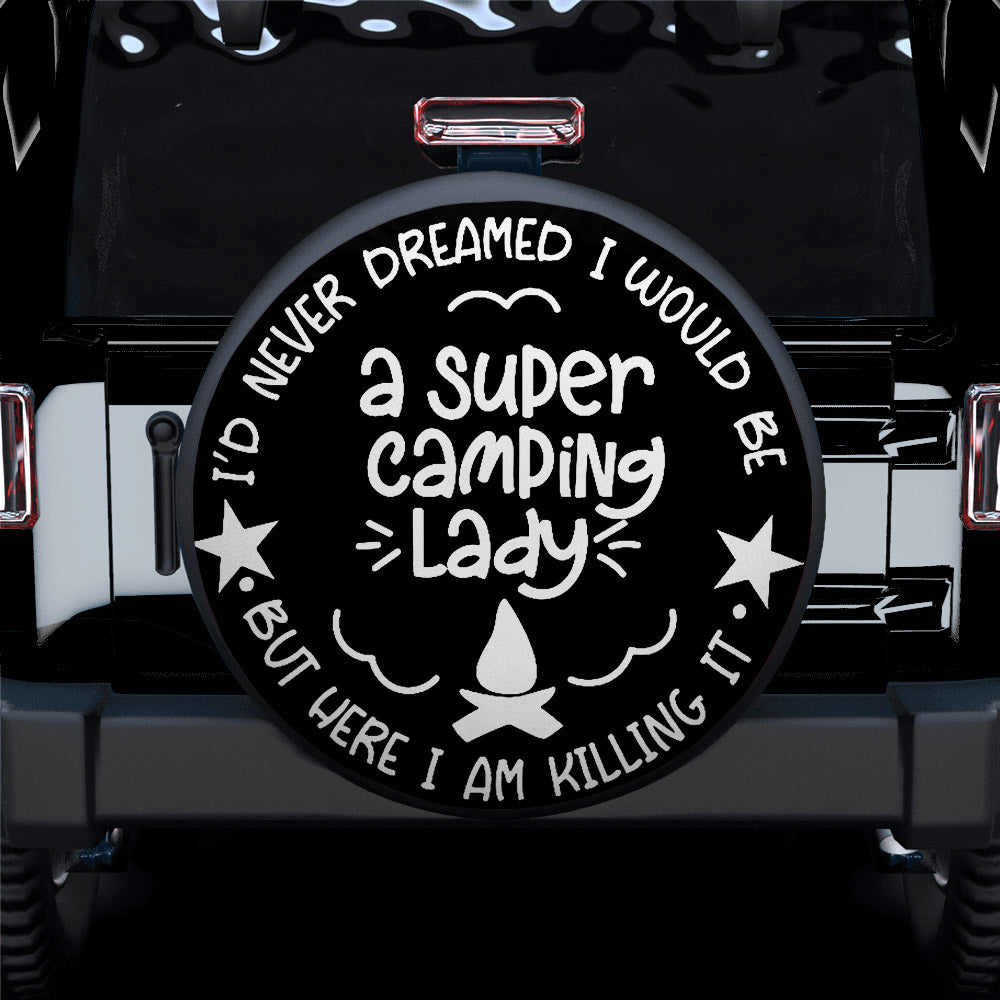 Super Camping Lady Car Spare Tire Cover