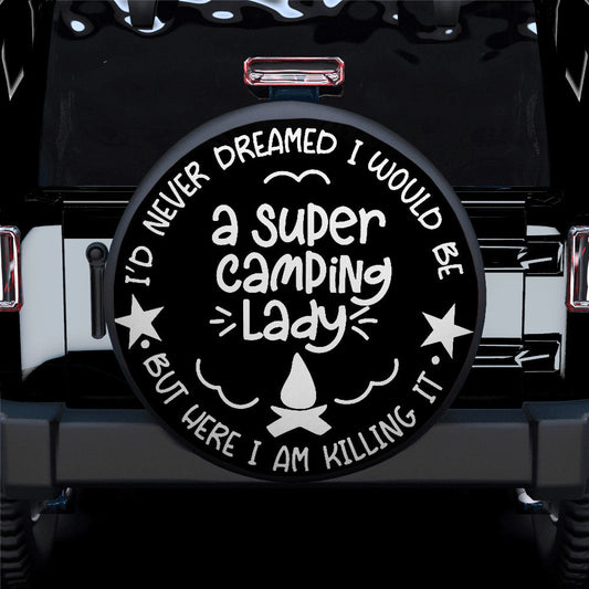 Super Camping Lady Car Spare Tire Cover