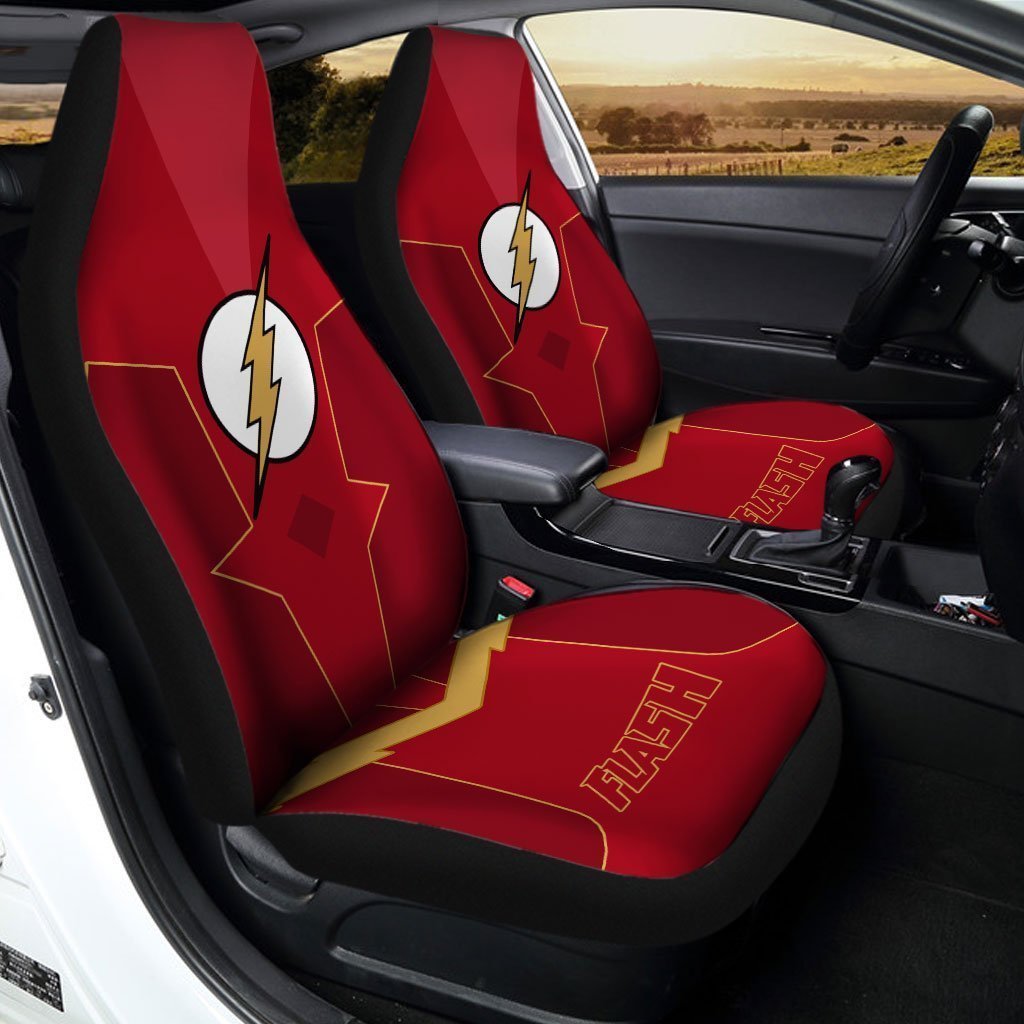 Super Hero Flash Car Seat Covers Custom Car Interior Accessories
