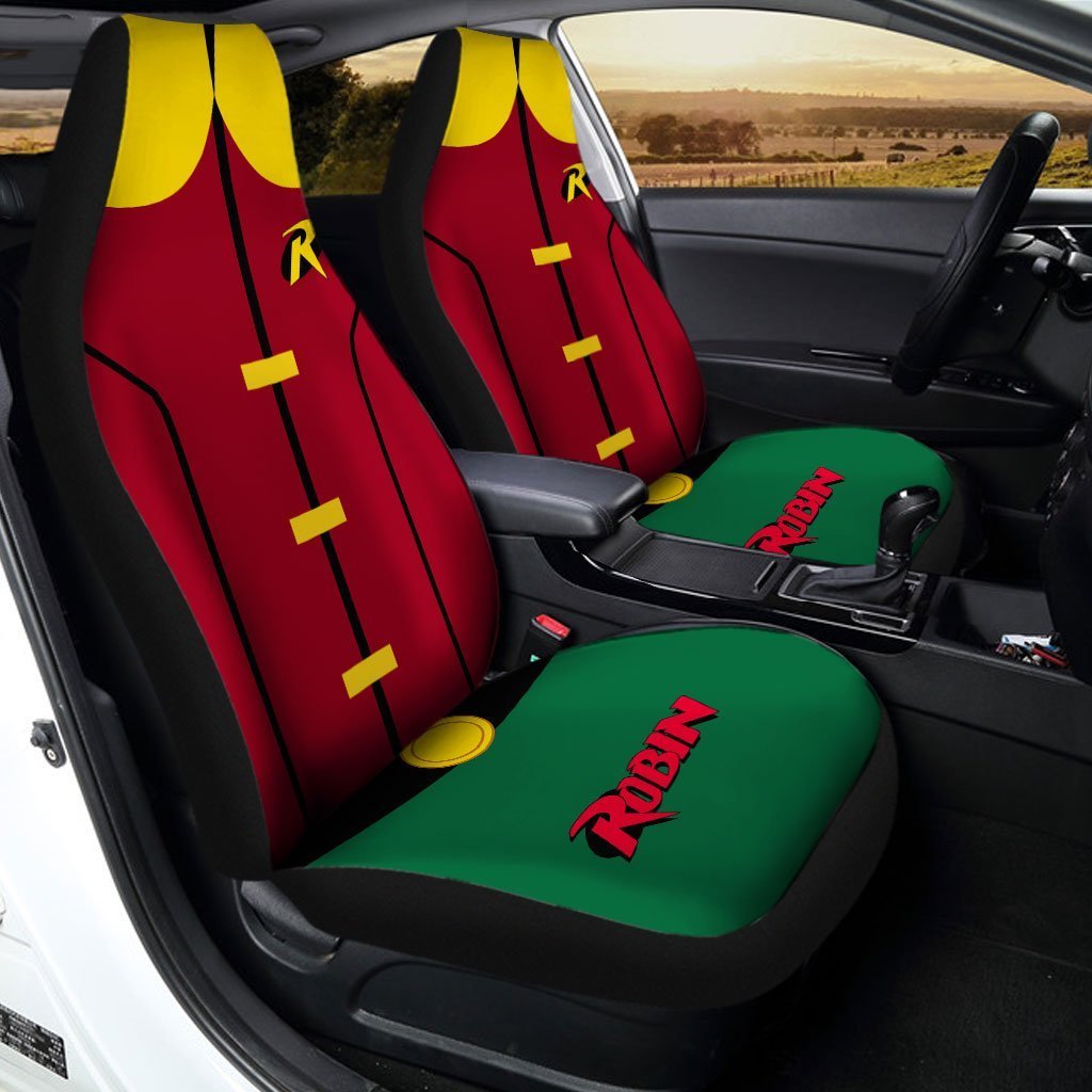 Super Hero Robin Car Seat Covers Custom Uniform