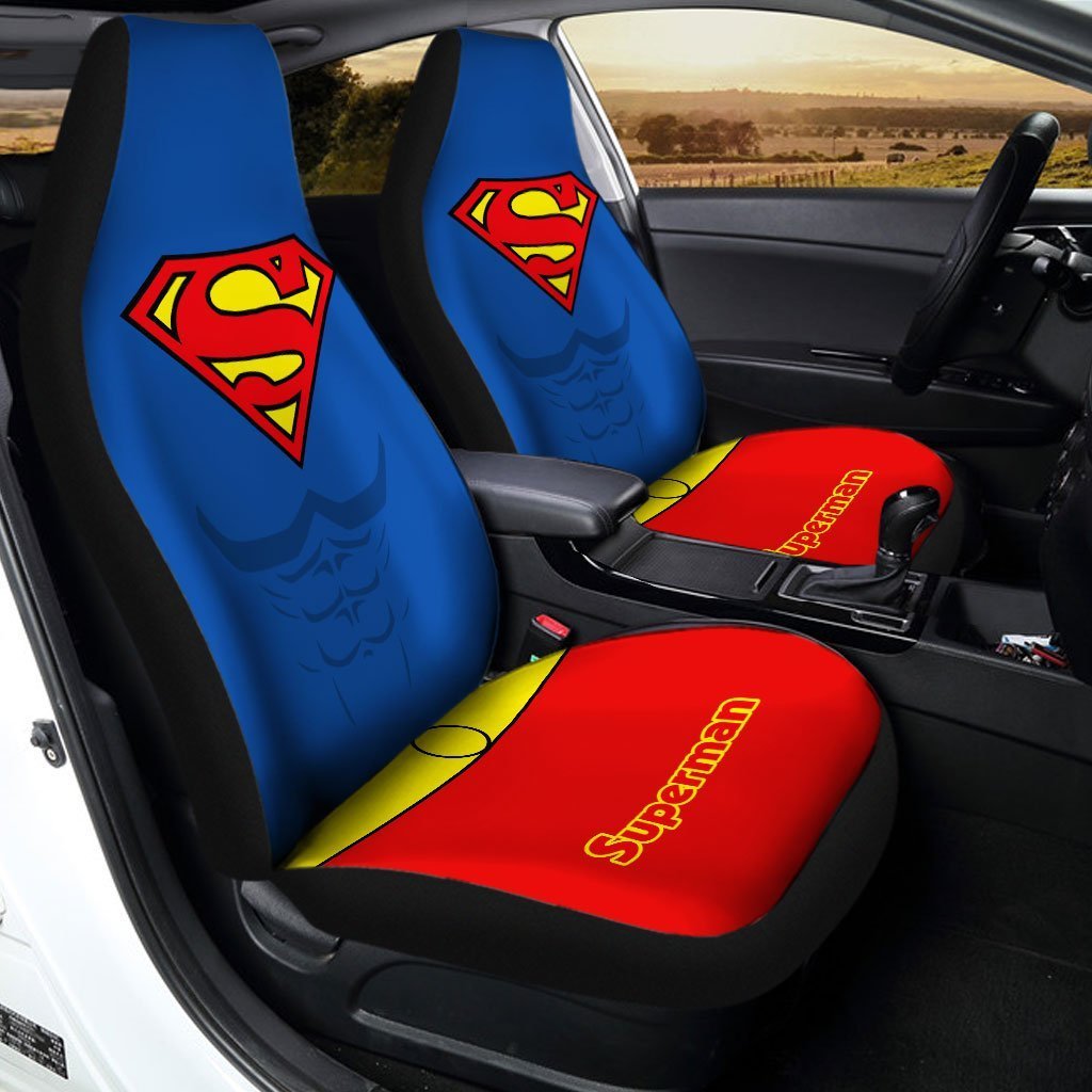 Super Hero Superman Car Seat Covers Custom