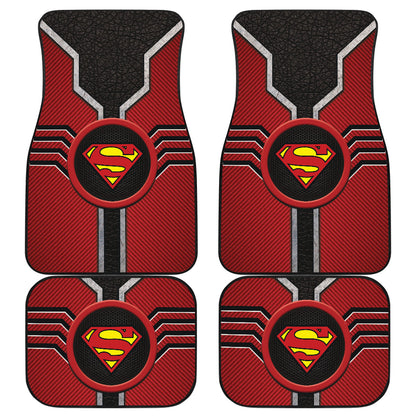 Super Man Logo Car Floor Mats Custom For Fans Ci230112-03a