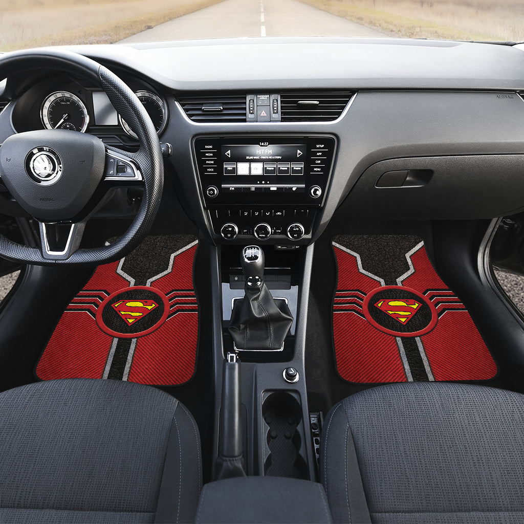 Super Man Logo Car Floor Mats Custom For Fans Ci230112-03a