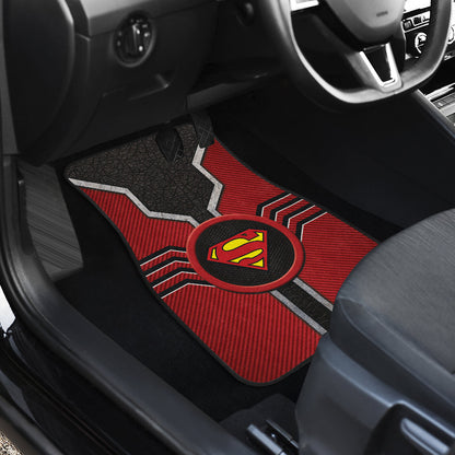 Super Man Logo Car Floor Mats Custom For Fans Ci230112-03a