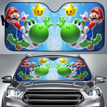 Super Mario Bros Galaxy Auto Sun Shades Mn05 Universal Fit 111204