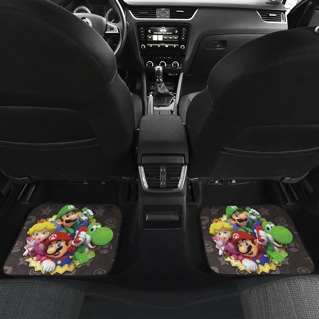 Super Mario Car Floor Mats Custom For Fans Ci221220-04