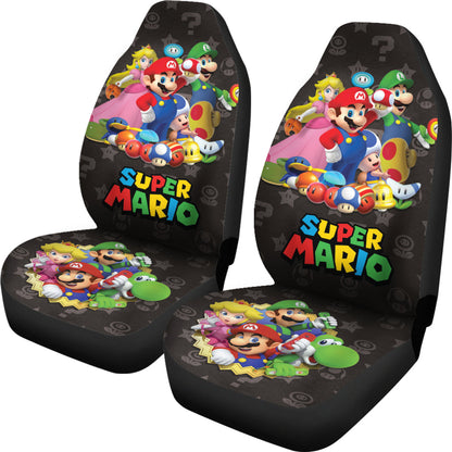 Super Mario Car Seat Covers Custom For Fans Ci221216-07