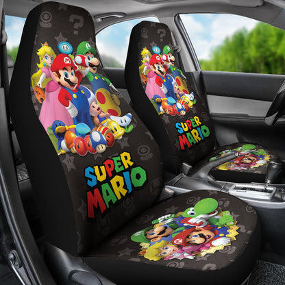 Super Mario Car Seat Covers Custom For Fans Ci221216-07
