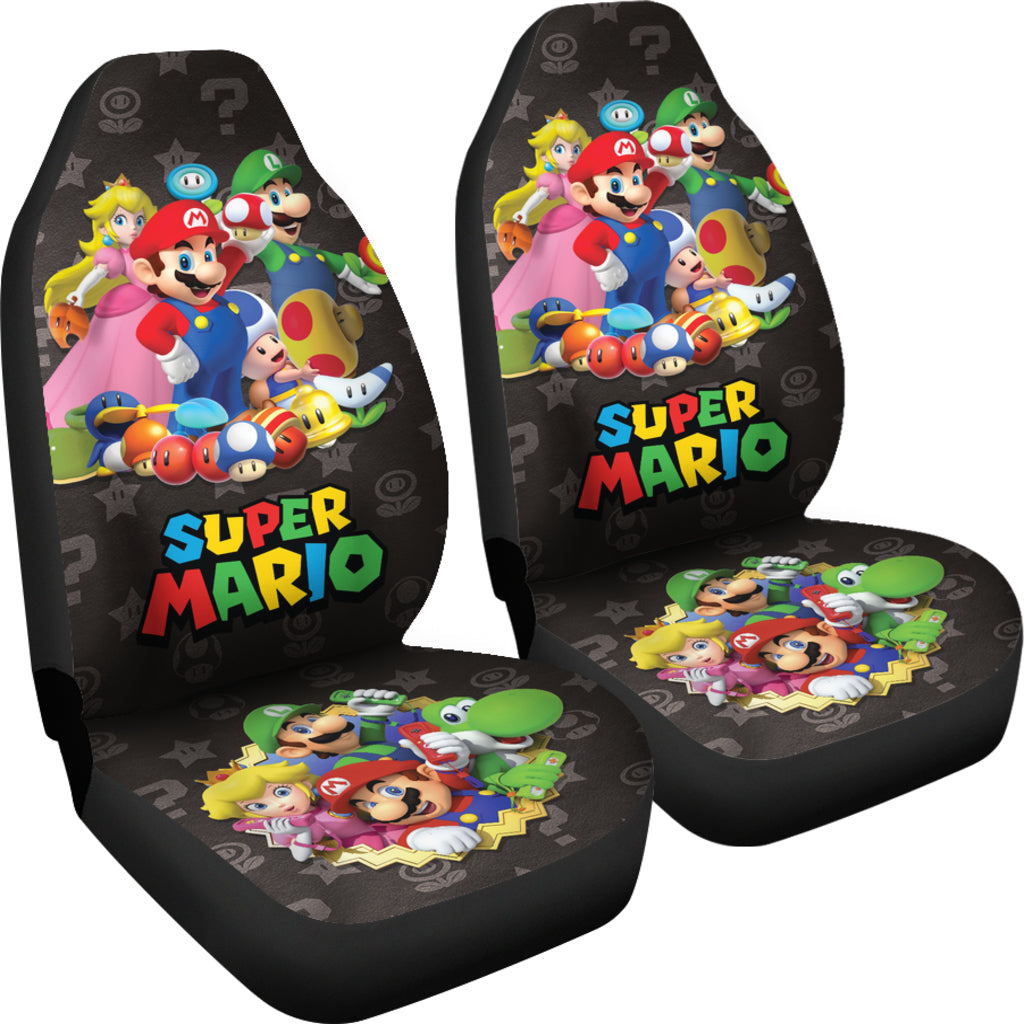 Super Mario Car Seat Covers Custom For Fans Ci221216-07