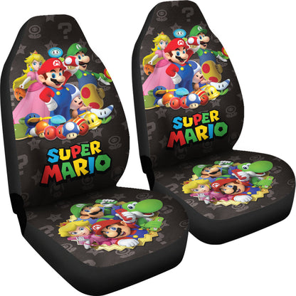 Super Mario Car Seat Covers Custom For Fans Ci221216-07