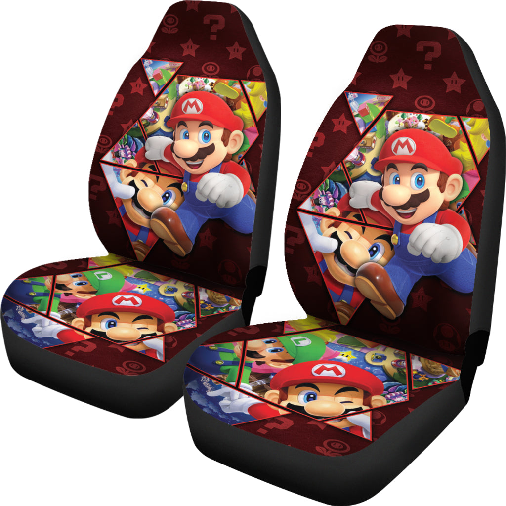 Super Mario Car Seat Covers Custom For Fans Ci221219-06
