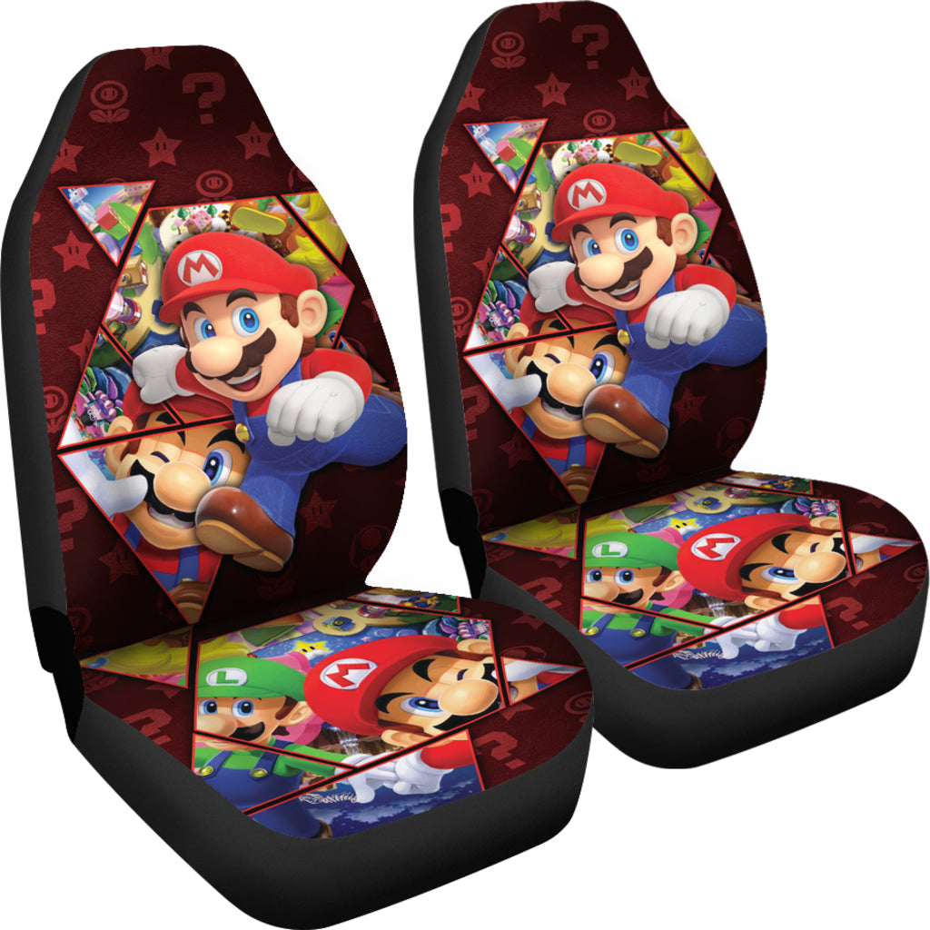 Super Mario Car Seat Covers Custom For Fans Ci221219-06