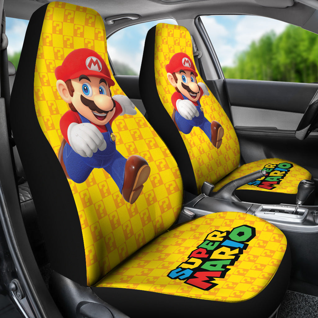 Super Mario Car Seat Covers Custom For Fans Ci221216-06