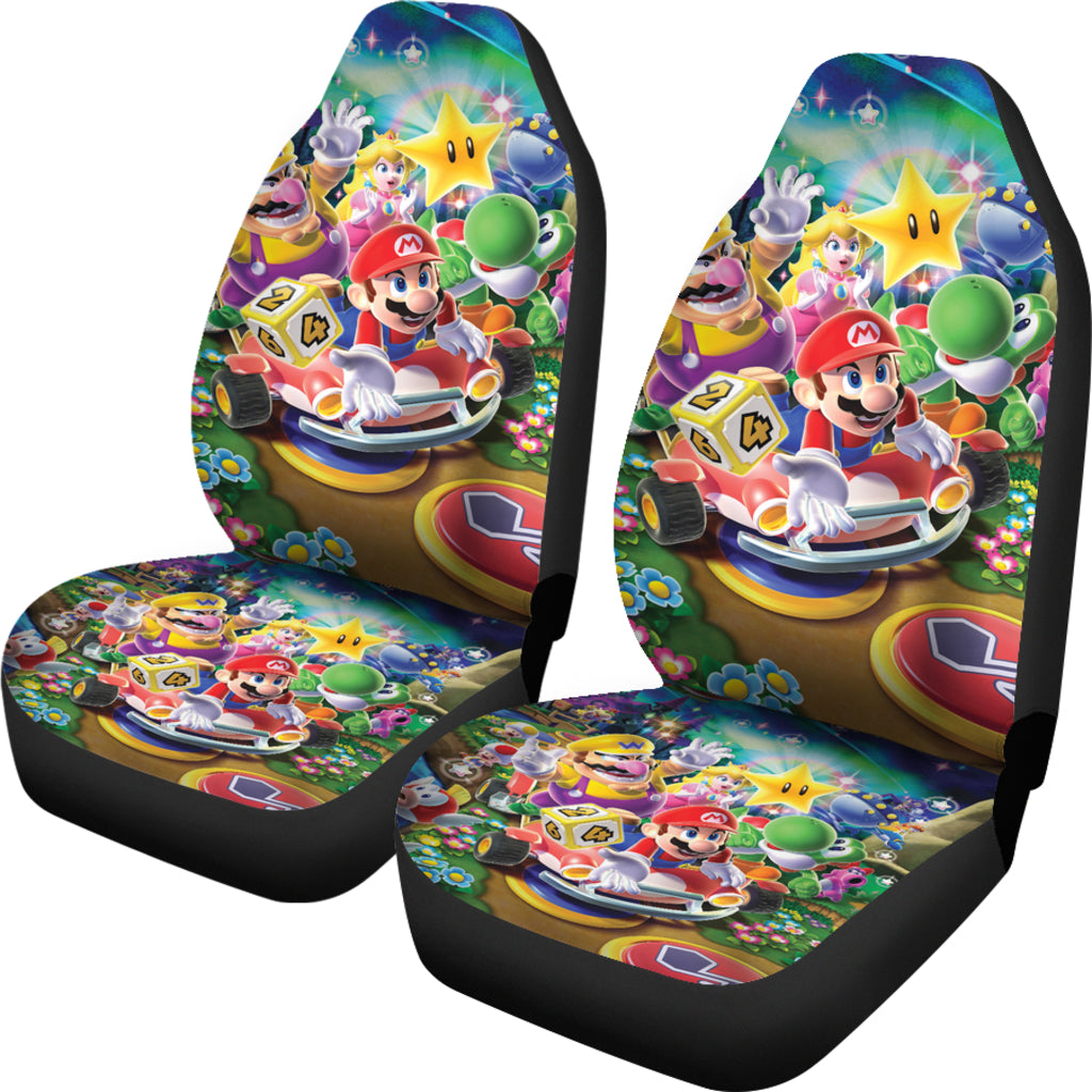 Super Mario Car Seat Covers Custom For Fans Ci221216-03