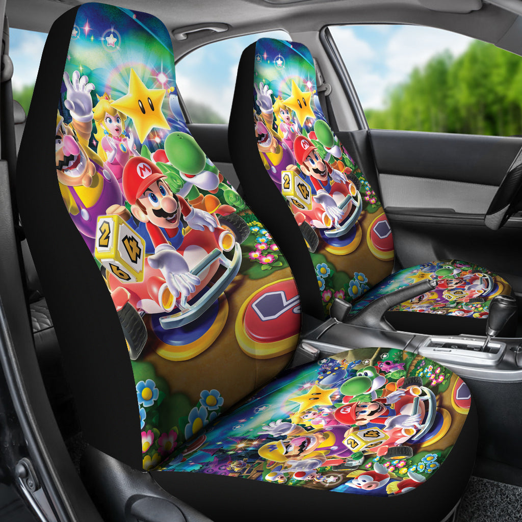 Super Mario Car Seat Covers Custom For Fans Ci221216-03