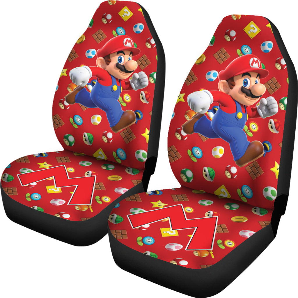 Super Mario Car Seat Covers Custom For Fans Ci221219-03
