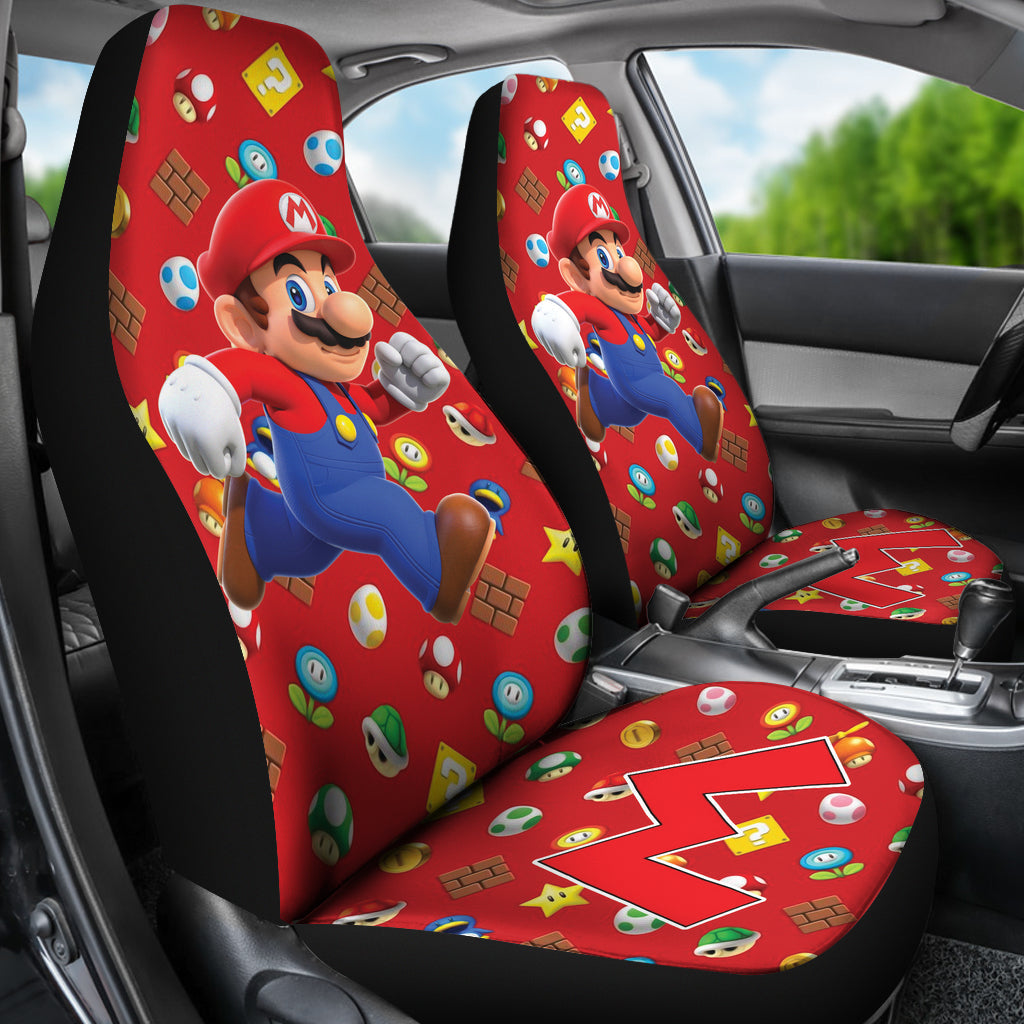 Super Mario Car Seat Covers Custom For Fans Ci221219-03