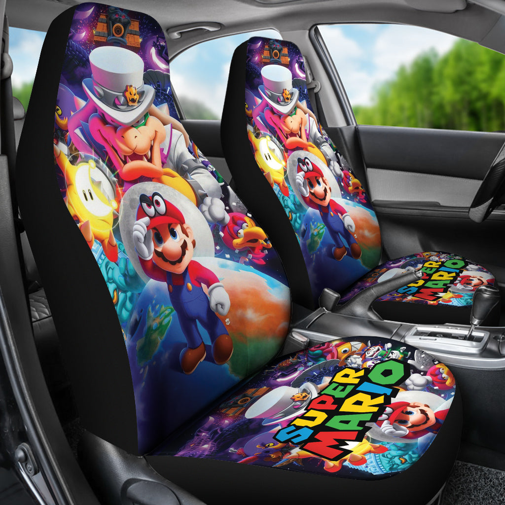 Super Mario Car Seat Covers Custom For Fans Ci221216-01