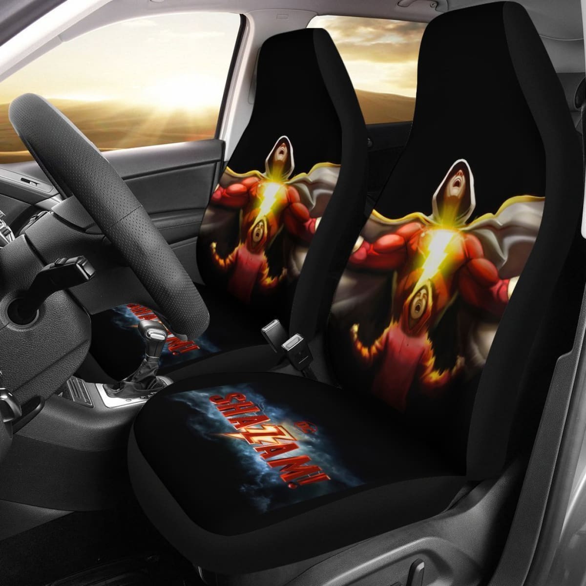 Super Power Shazam Dc Comics Car Seat Covers Lt03 Universal Fit 225721
