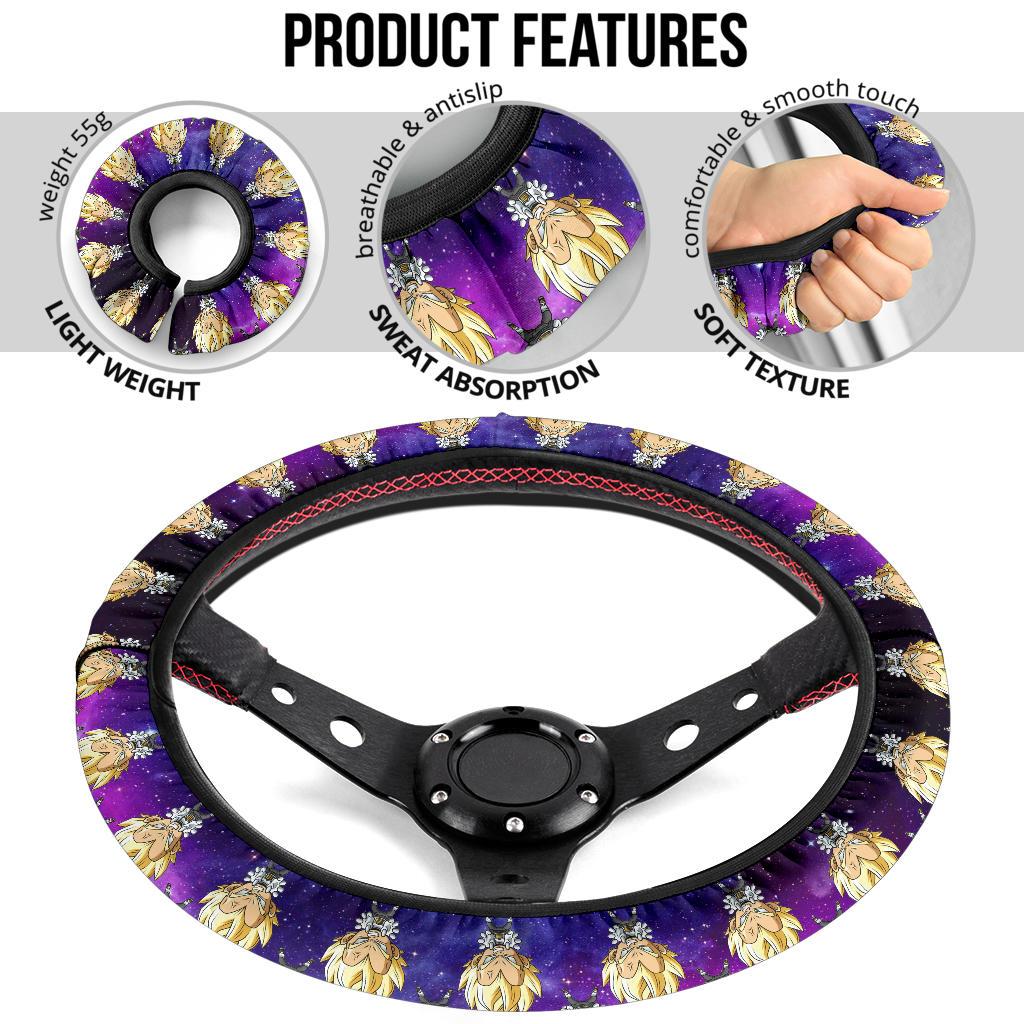 Super Saiyan Dragon Ball Anime Custom Car Steering Wheel Cover