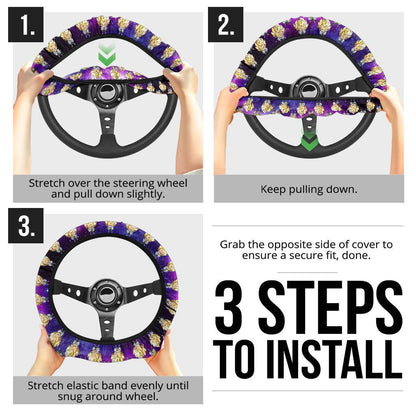 Super Saiyan Dragon Ball Anime Custom Car Steering Wheel Cover