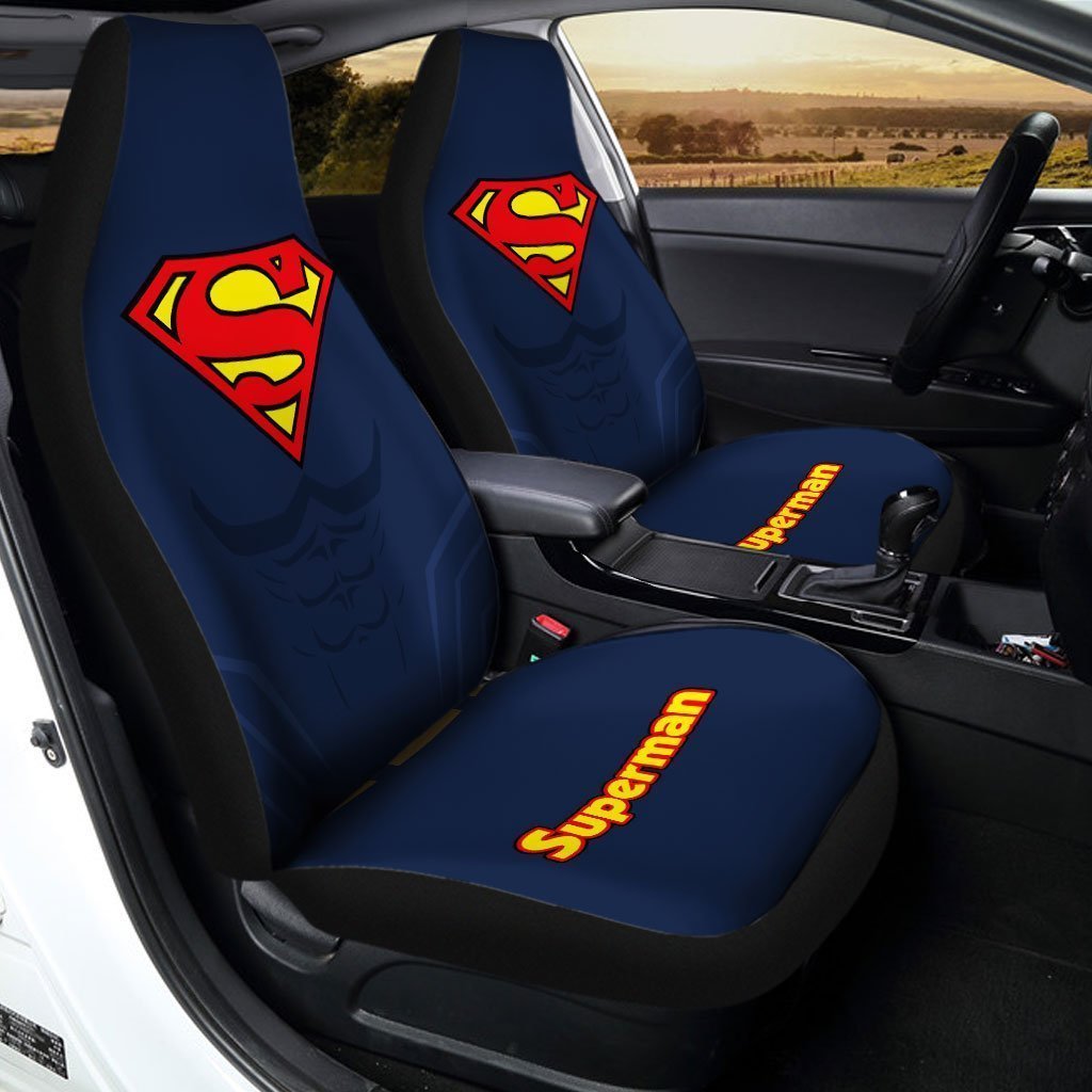 Superman Car Seat Covers Custom Car Interior Accessories