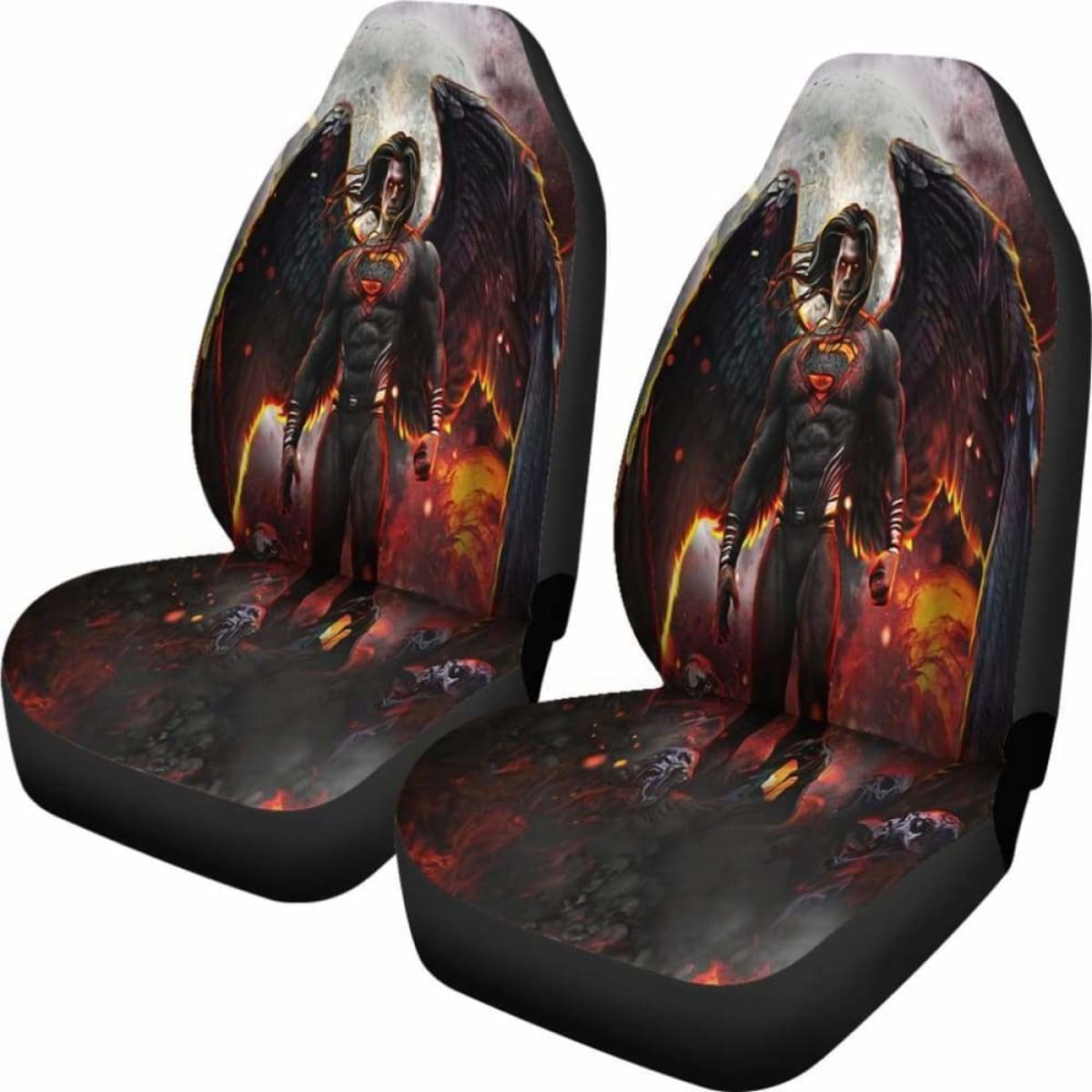 Superman Dark Car Seat Covers Universal Fit 051012