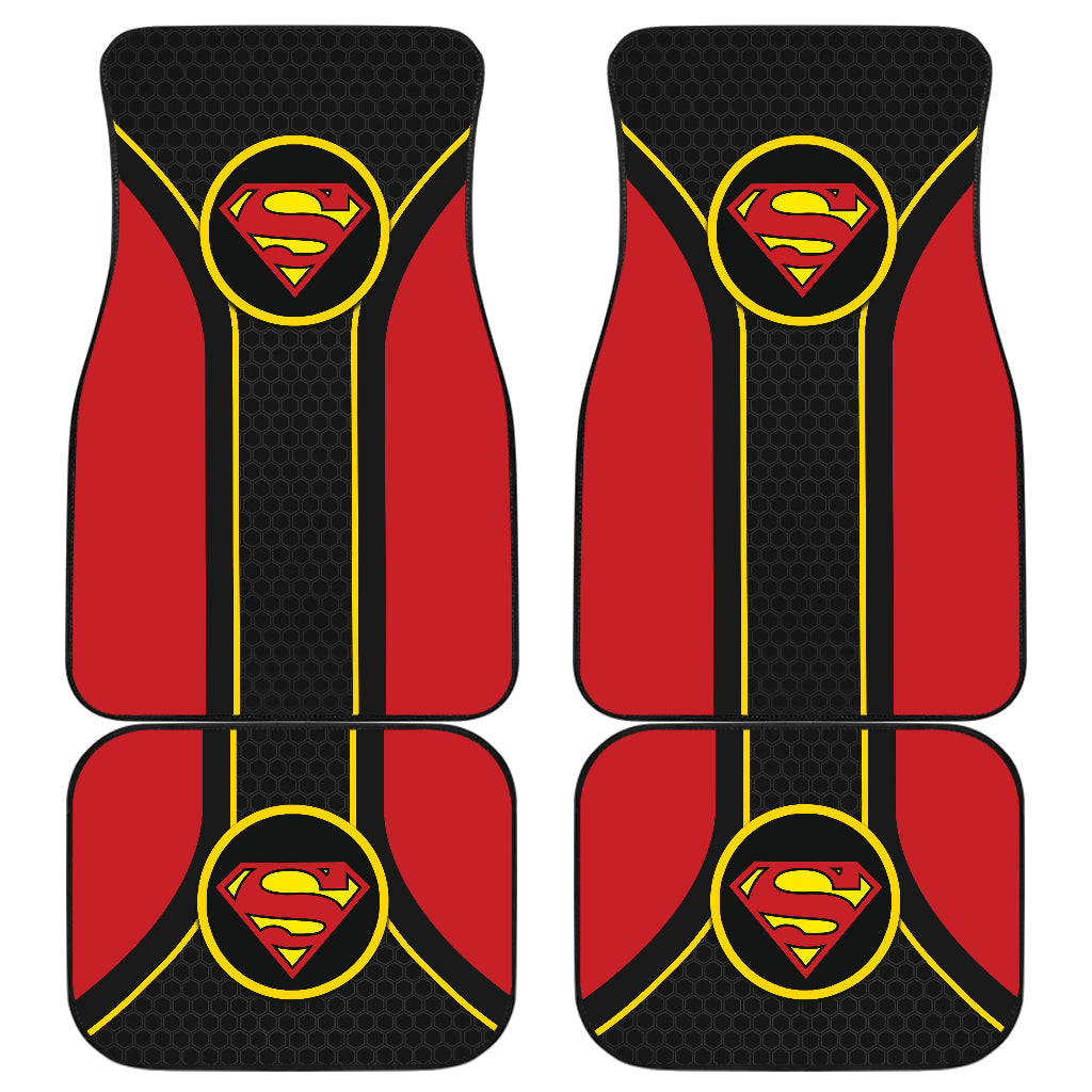 Superman Logo Car Floor Mats Custom For Fans Ci230105-08a