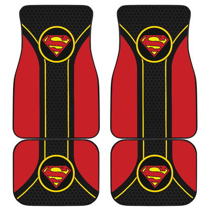 Superman Logo Car Floor Mats Custom For Fans Ci230105-08a