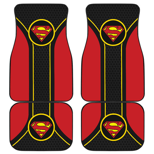Superman Logo Car Floor Mats Custom For Fans Ci230105-08a