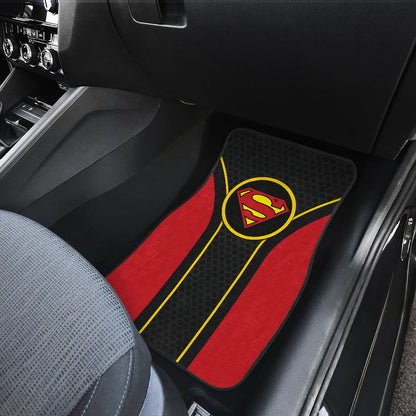 Superman Logo Car Floor Mats Custom For Fans Ci230105-08a
