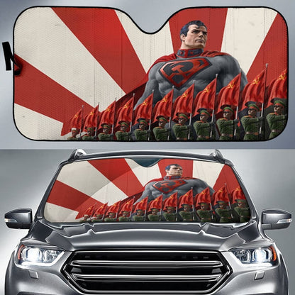 Superman Red Hood 2020 Car Sun Shade amazing best gift ideas 2020 Universal Fit 174503