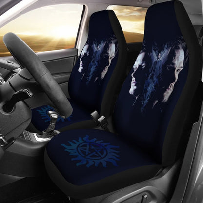 Supernatural Art Car Seat Covers Movie Fan Gift H040320 Universal Fit 225311