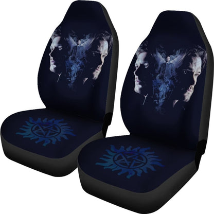 Supernatural Art Car Seat Covers Movie Fan Gift H040320 Universal Fit 225311