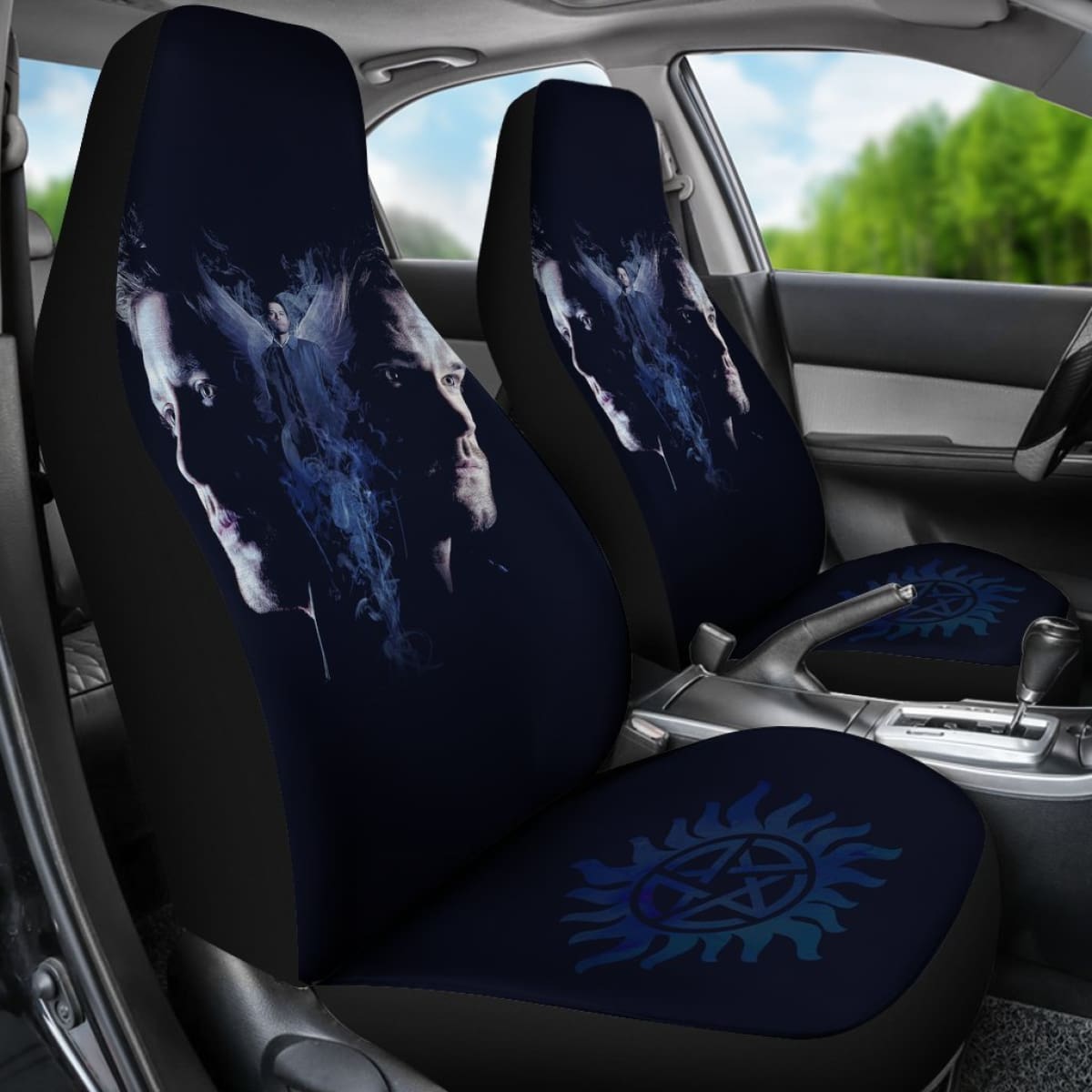 Supernatural Art Car Seat Covers Movie Fan Gift H040320 Universal Fit 225311