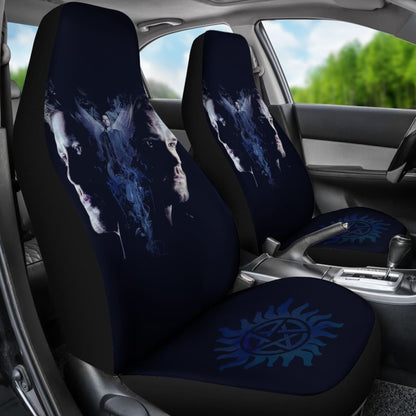 Supernatural Art Car Seat Covers Movie Fan Gift H040320 Universal Fit 225311
