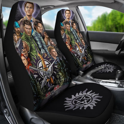 Supernatural Car Seat Covers American Tv Series H040320 Universal Fit 225311