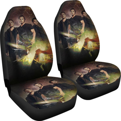 Supernatural Car Seat Covers Movie Fan Gift H040320 Universal Fit 225311