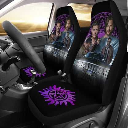 Supernatural Fan Art Car Seat Covers Movie Fan Gift H040320 Universal Fit 225311