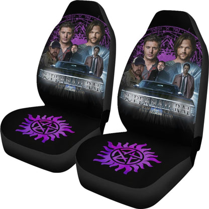 Supernatural Fan Art Car Seat Covers Movie Fan Gift H040320 Universal Fit 225311