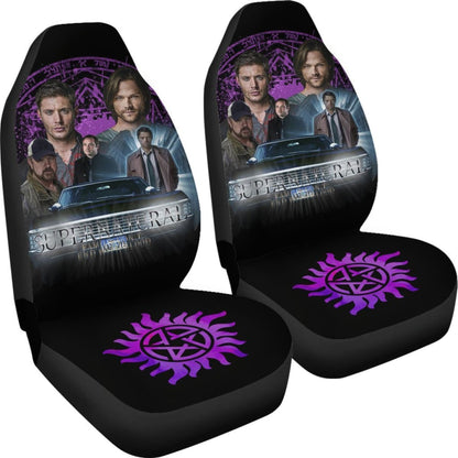Supernatural Fan Art Car Seat Covers Movie Fan Gift H040320 Universal Fit 225311