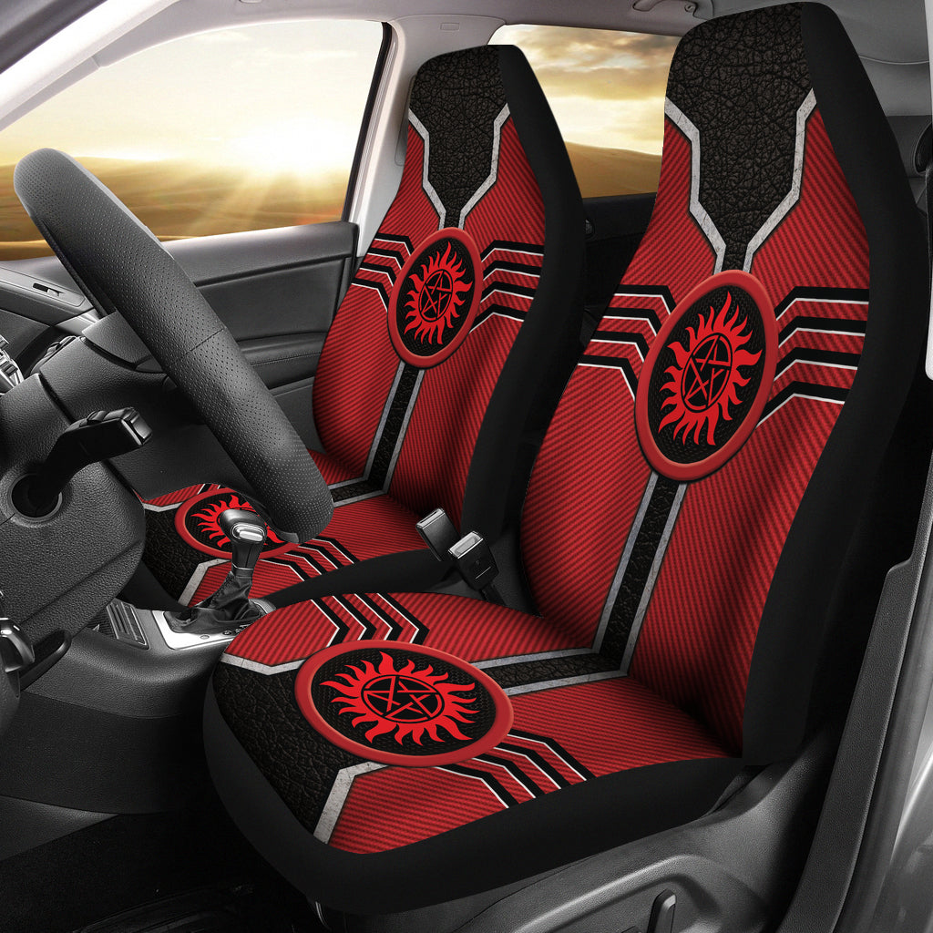 Supernatural Logo Car Seat Covers Custom For Fans Ci230110-07