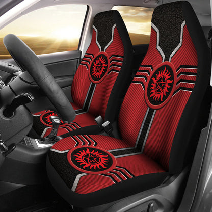 Supernatural Logo Car Seat Covers Custom For Fans Ci230110-07