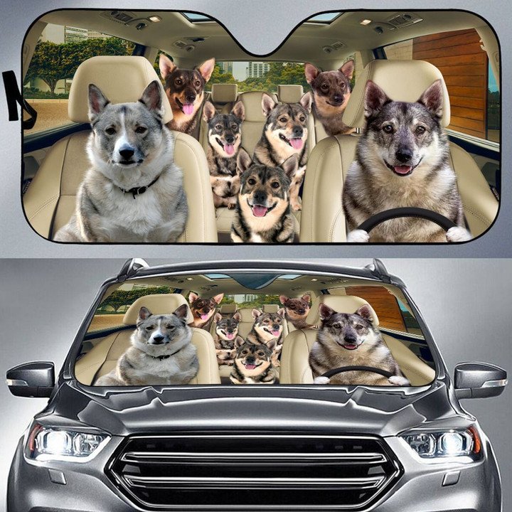 Swedish Vallhund Car All Over Printed 3D Sun Shade