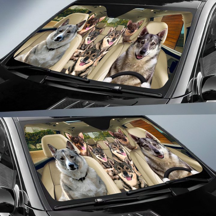 Swedish Vallhund Car All Over Printed 3D Sun Shade