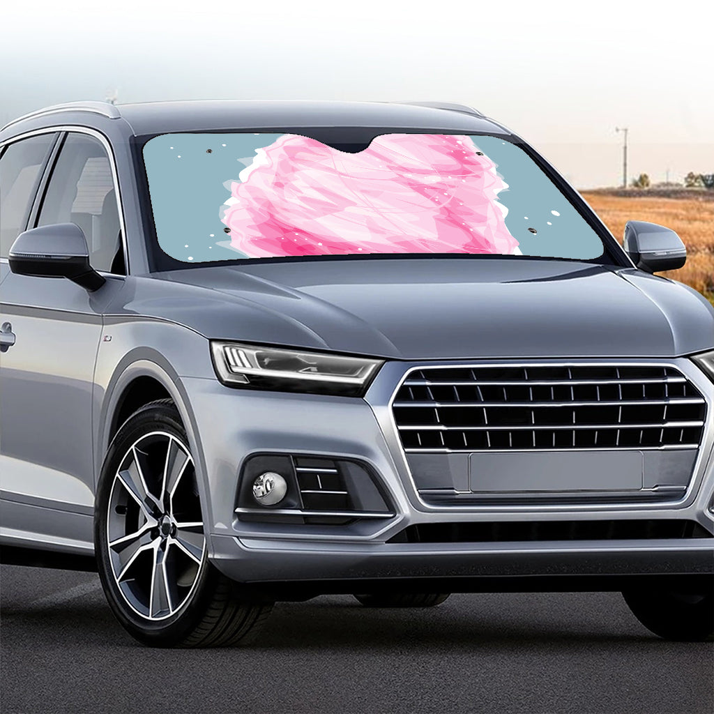 Sweet Cotton Candy Print Car Windshield Sun Shade