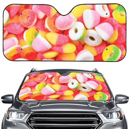 Sweet Gummy Print Car Windshield Sun Shade