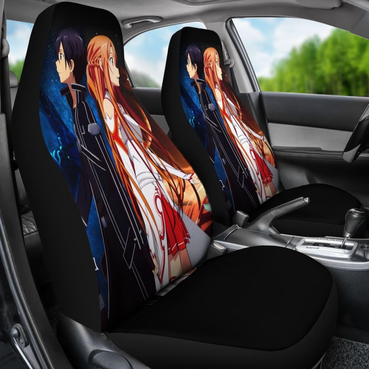 Sword Art Online Couple Seat Covers Amazing Best Gift Ideas 2020 Universal Fit 090505