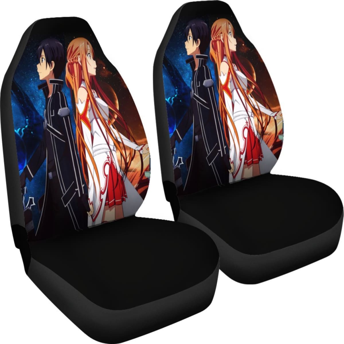 Sword Art Online Couple Seat Covers Amazing Best Gift Ideas 2020 Universal Fit 090505