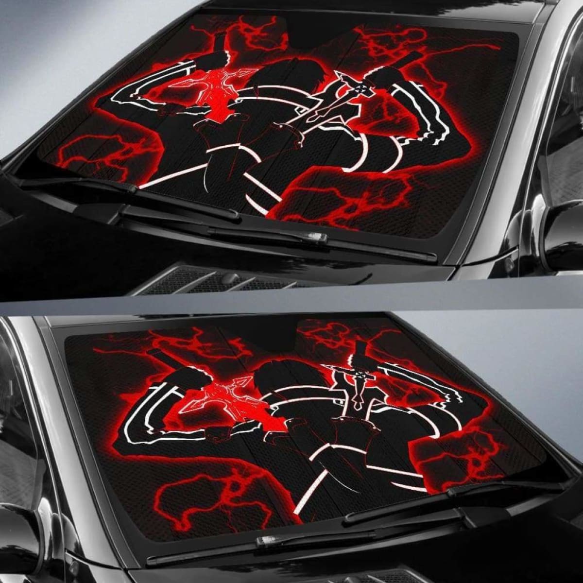 Sword Art Online Kirito Car Sun Shades 918b Universal Fit
